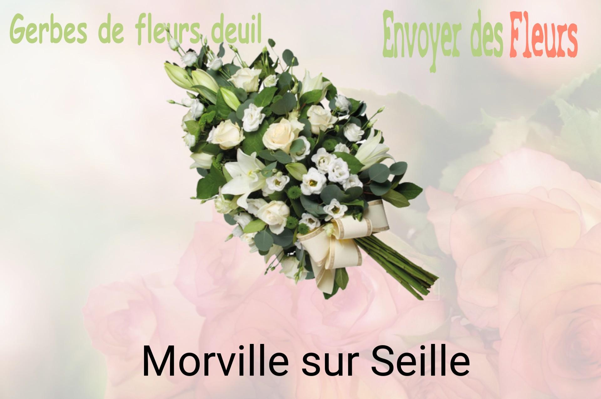 Gerbe de fleurs de deuil livrée à Morville-sur-Seille